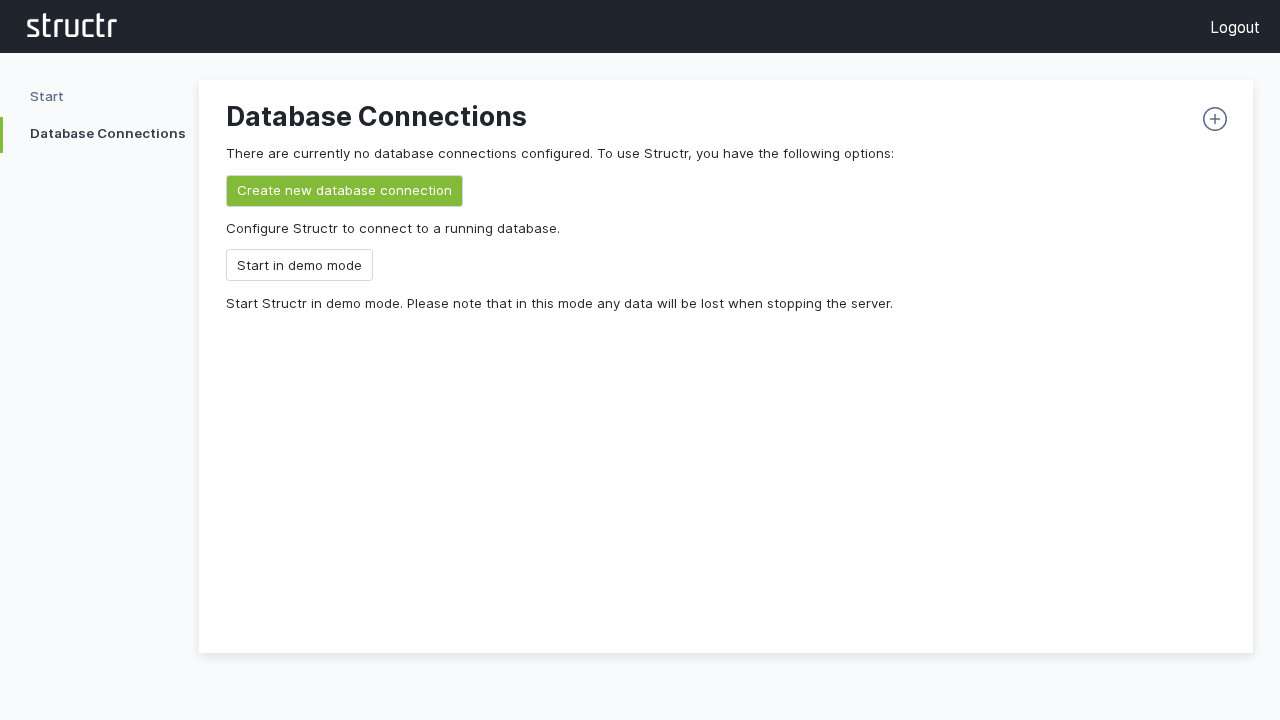 Configure a database connection