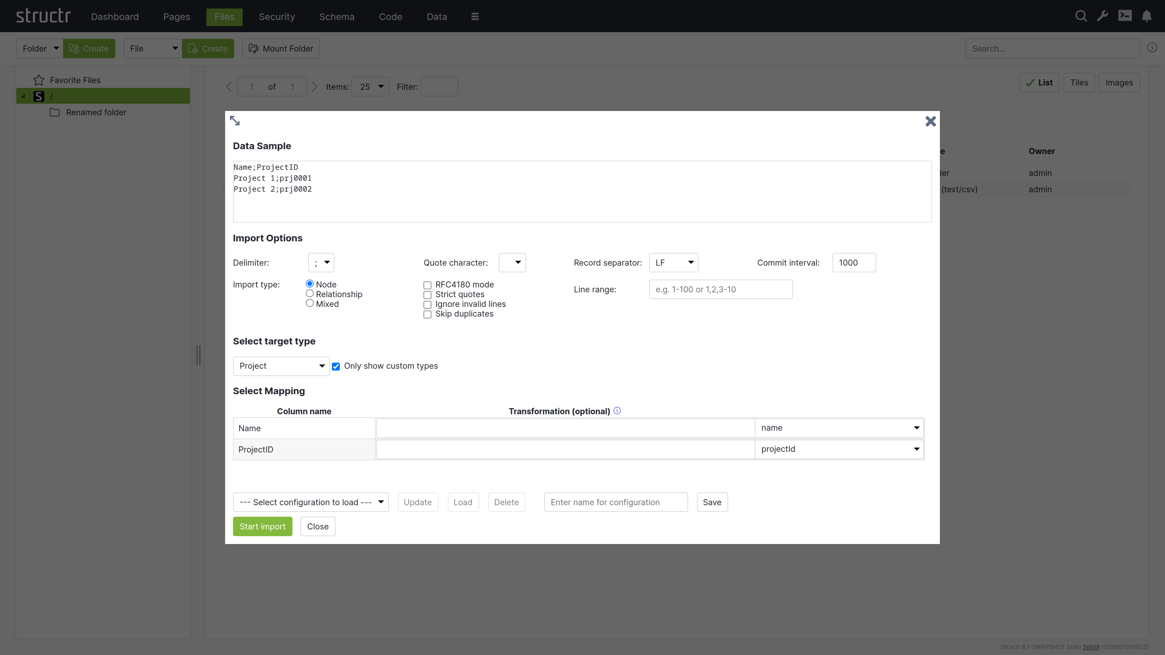 The CSV Import Wizard