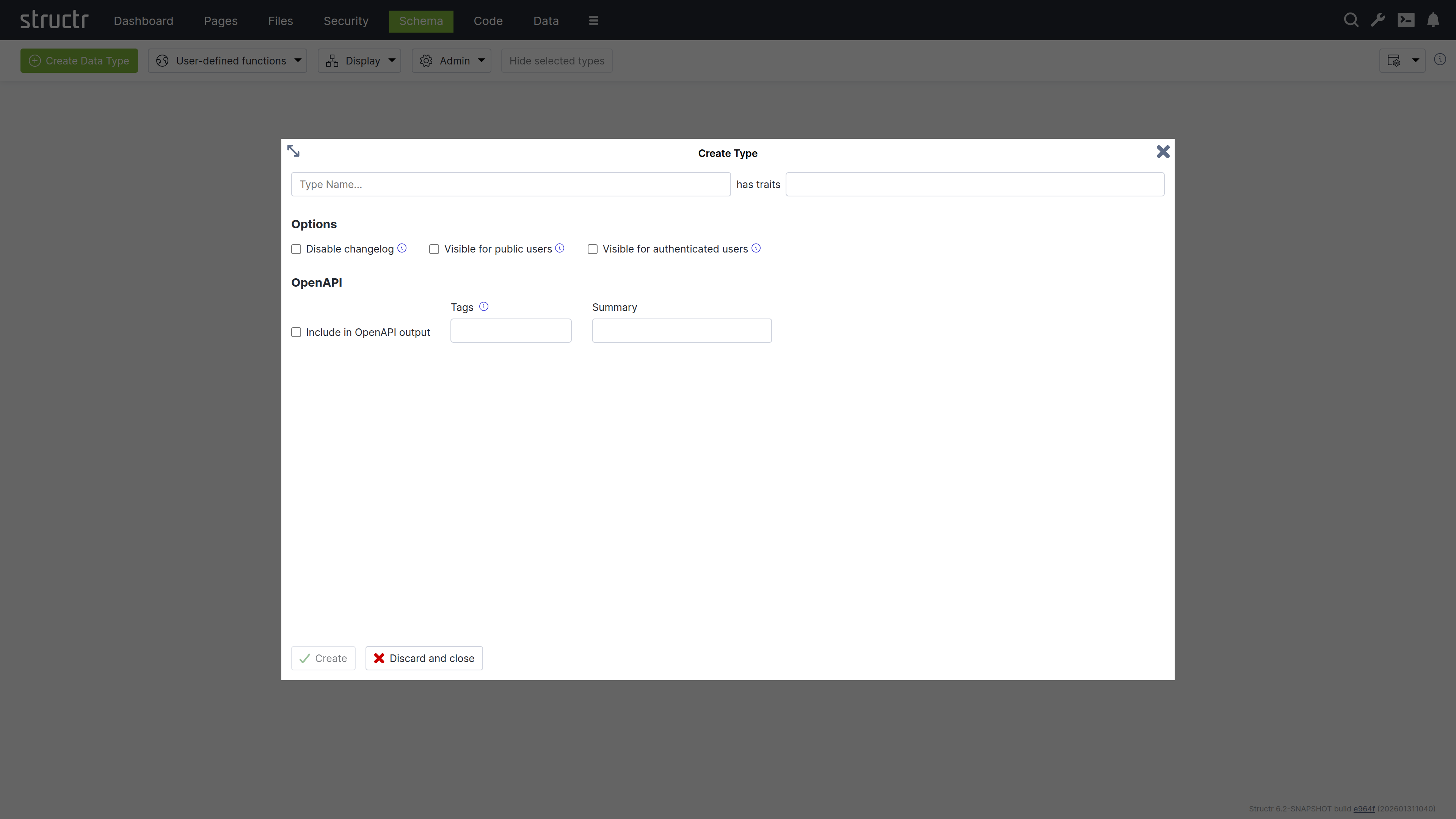 Creating Project Type